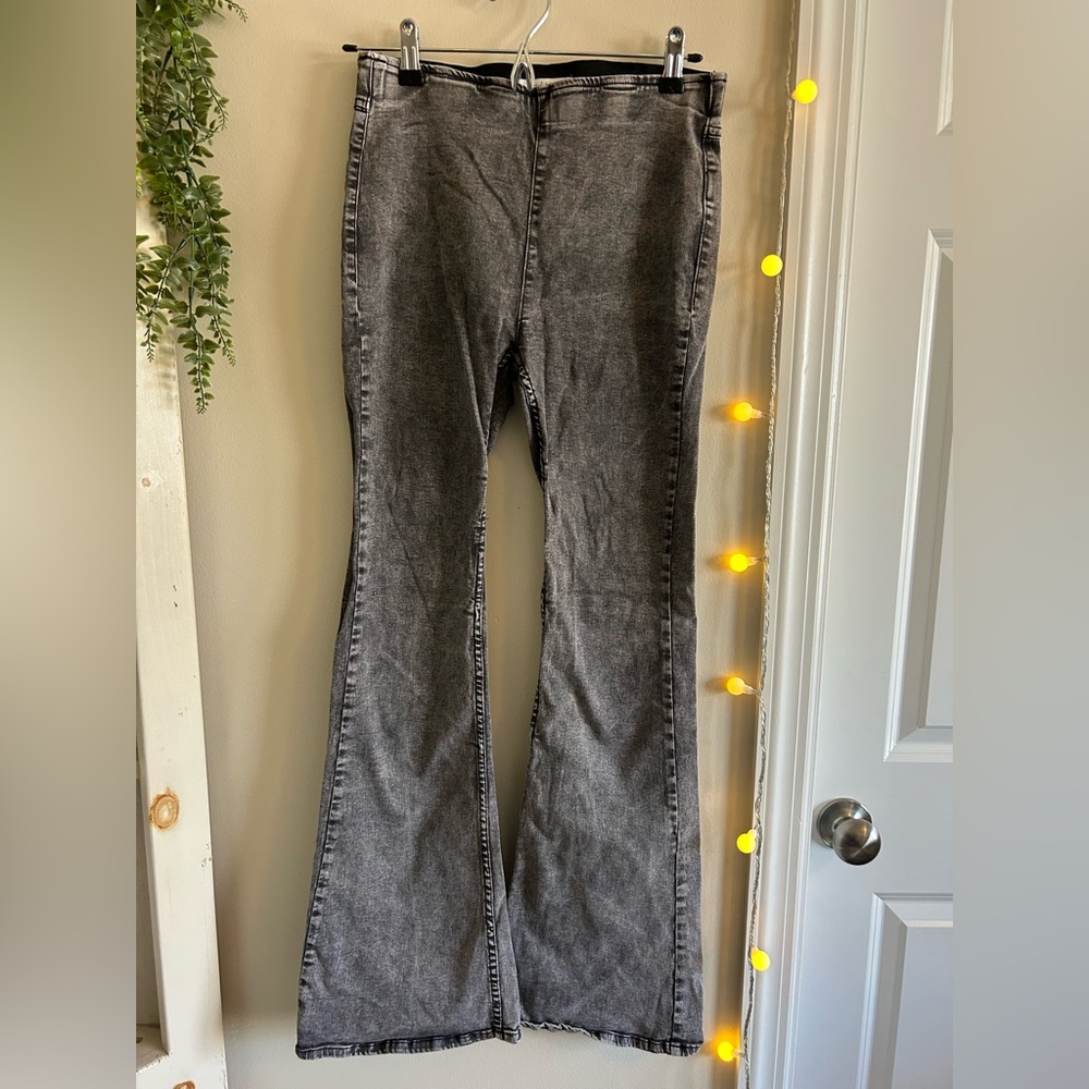 Light Black wash Flared Jeans size medium